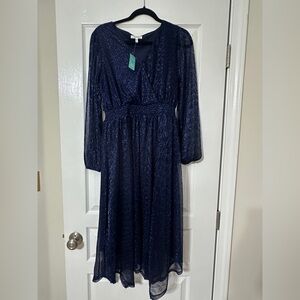Brand new Maurices Deep Blue Long Sleeve Dress